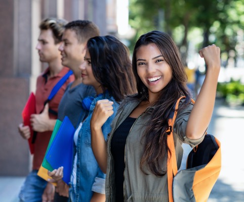 happy students